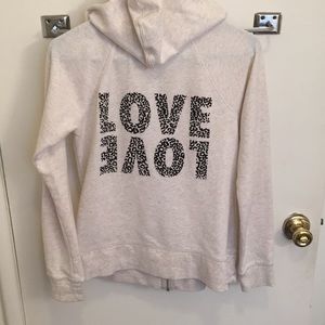 Victoria secret soft zipup hoodie